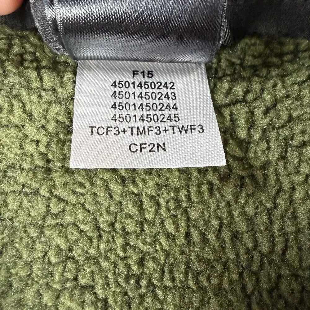 The North Face 1/4 Zip Fleece Jacket Men’s XS Green Textured Pullover Outdoor
